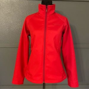 Columbia women’s fleece lined red shell jacket. Full zipper 2 pockets Size M